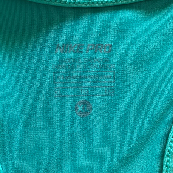 Nike Pro Dri-Fit Teal and Pink Tank - Picture 3 of 6